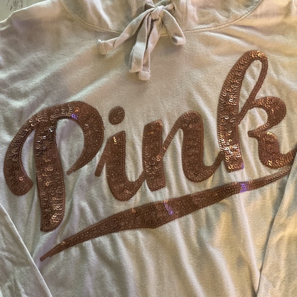 Victoria’s Secret Pink Hoodie in Cream and Rose Gold, Small - Picture 2 of 6